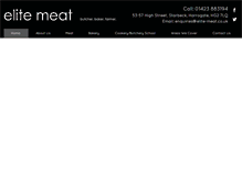 Tablet Screenshot of elite-meat.co.uk